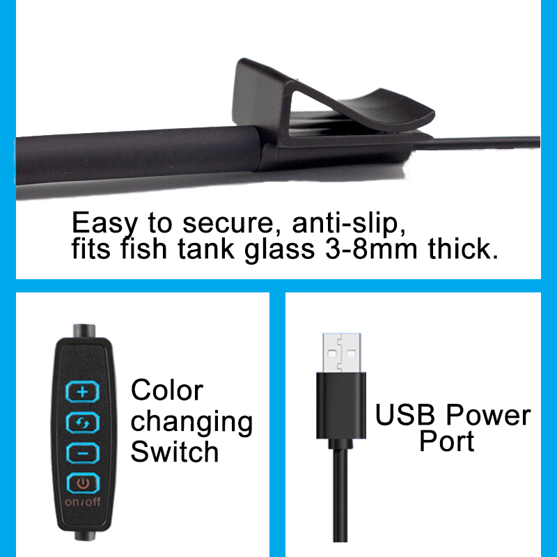 USB Aquarium LED Lamp Fish Tan - Aquarium Marine Lights 评论和价格
