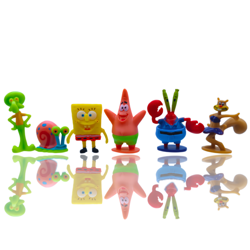 6pcs SpongeBob Fish Tank Decor - Ocean Aquarium 评论和价格