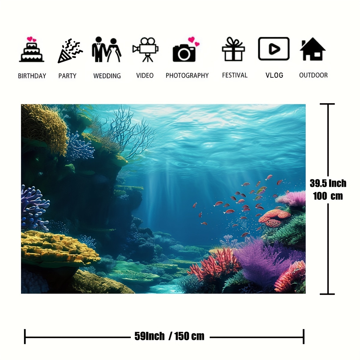 1pc Underwater Coral Reef Fish - Marine Coral 评论和价格