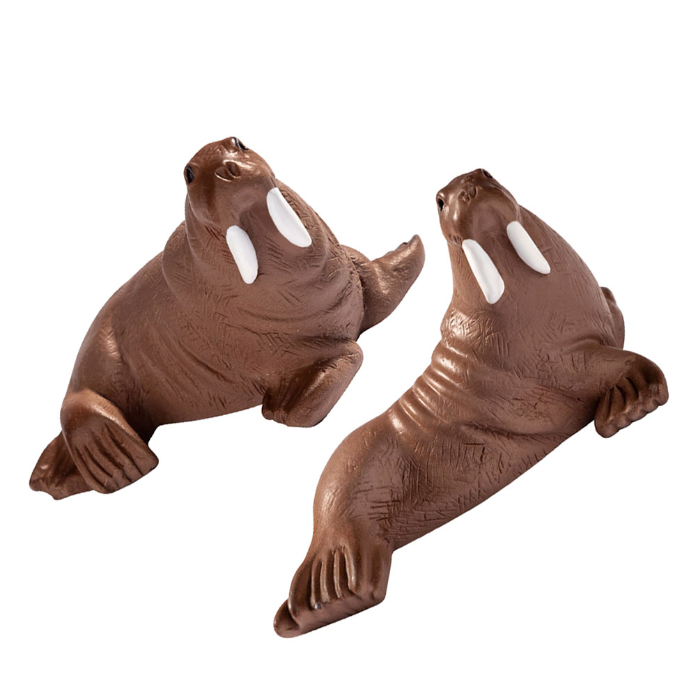 2Pcs Resin Walrus Miniature De - Ocean Aquarium 评论和价格