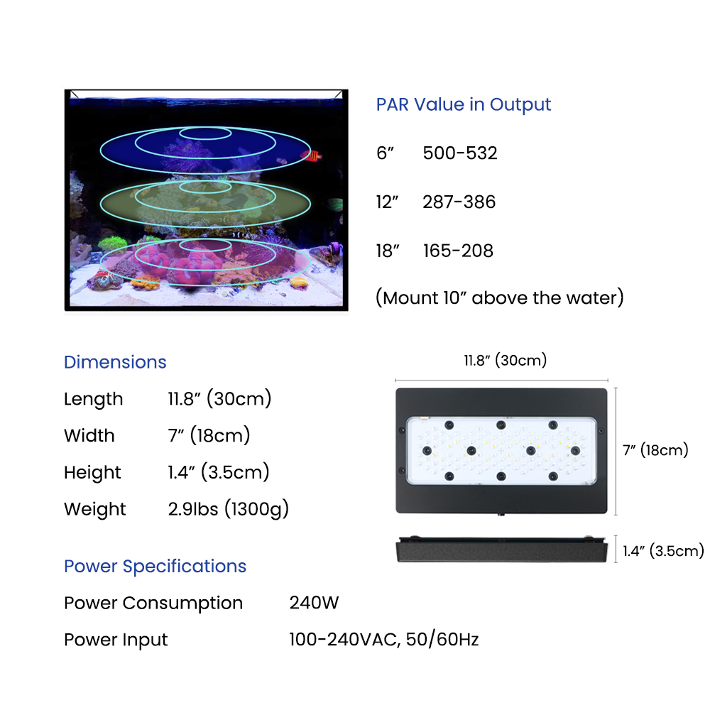 A8SE II Max And Blue 240W Full - Marine Coral 评论和价格